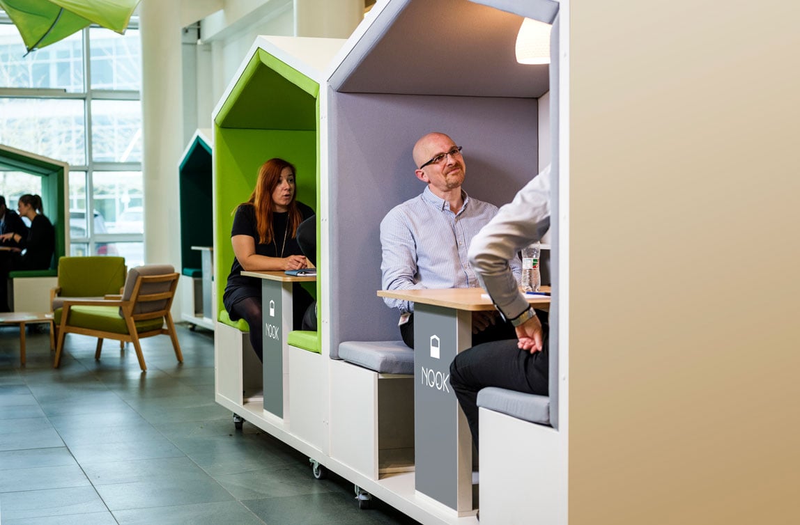 Nook Huddle pod BP atrium
